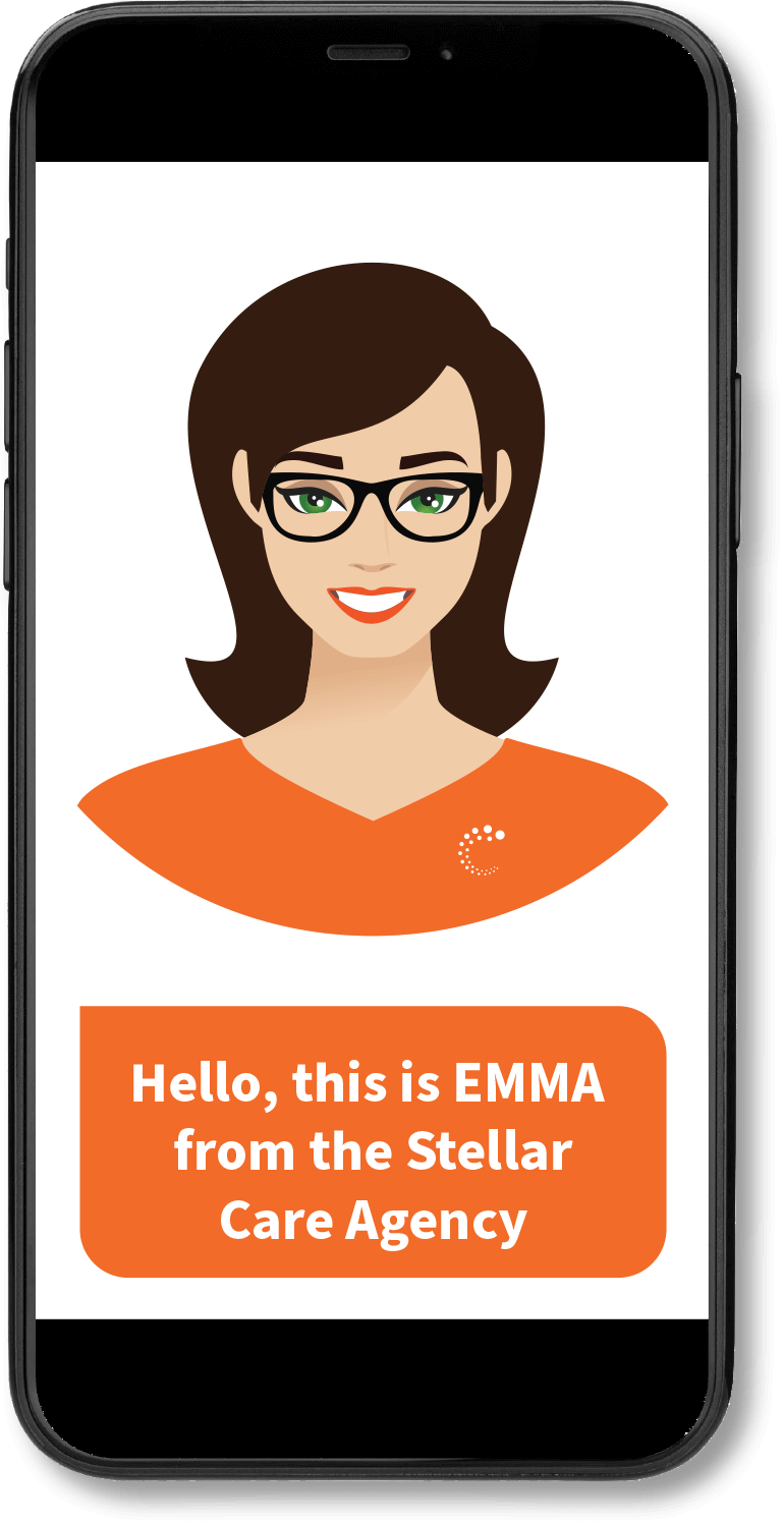 Emma-Phone2 Emma Home Healthcare AI Chatbot